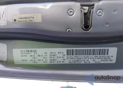 2015 Jeep Compass Sport из США, поврежденный, VIN 1C4NJDBB5FD317153